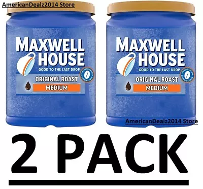 2 PACK - Maxwell House Original Roast Ground Coffee 48 Oz (Total 96 Oz) FRESH • $33.95