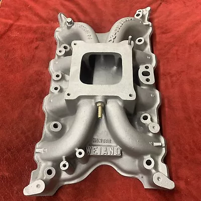 7516 WEIAND X-CELERATOR ALUMINUM INTAKE MANIFOLD FORD Small Block V8 351C VTG • $299.99