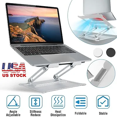 Adjustable Foldable Laptop Stand Aluminum Notebook Riser Computer Holder Desk • $18.99