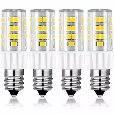 Luxrite Dimmable E12 LED Bulbs T4/T3 40W Equivalent 5000K 500lm ETL (4-Pack) • $33.45