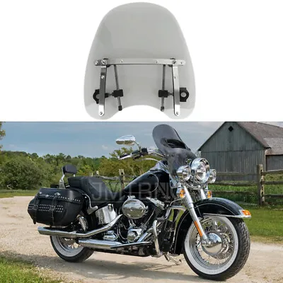18 X16  Motorcycle Windshield Windscreen For Harley Heritage Softail Classic • $69.45