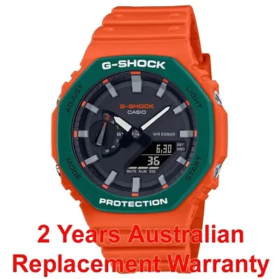 Casio G-shock Ga-2110 Casioak Ga-2110sc-4a Octagon Men Watch Orange 2y Warranty • $169.99