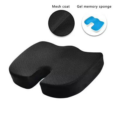 Gel Memory Foam Seat Cushion Office Chair Car Seat Cushion Coccyx Seat Pillow • $22.90