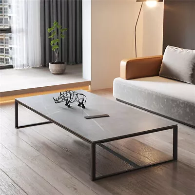 Unique Modern Marble Rectangle Coffee Table Living Room Accent Sofa Center Table • $99.92