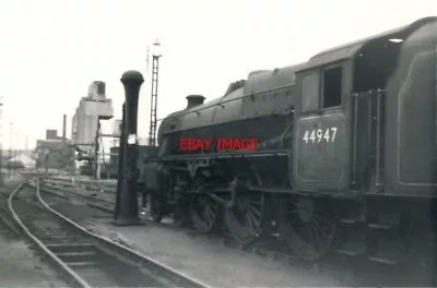 Photo  Stanier 'black Five' 44947 Faces Bolton's Impressive Coaling Tower Bolton • £2