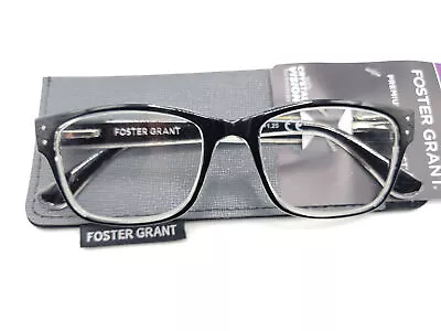 Foster Grant Tristan Men's Premium Reading Glasses Black + Case Choose Strength • $17.05