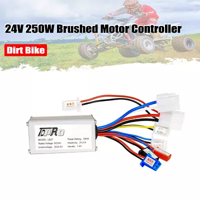 24V 250W Electric Bicycle E-bike Scooter Brushed DC Motor Speed Controller ATV • $18.98