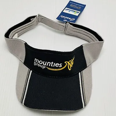 Mounties Group Sports Clubs Visor Hat  Adjustable  Golf Tennis Bowls Outdoor • $10.92