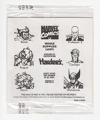 Marvel Comics X-Men Tattoo Sheet Hardees Exclusive Promo Sealed Pack 1995 • $6.35