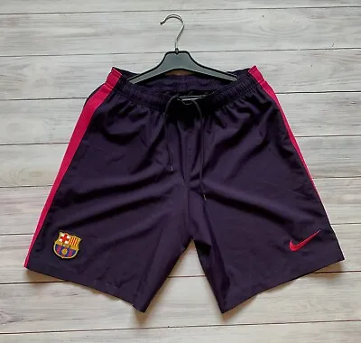 FC Barcelona Football Soccer Shorts Nike Size M • $39