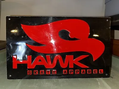 Vtg Tony Hawk Skateboarding Apparel Clothes Skateboard Embossed Metal Sign 10x6 • $24.99