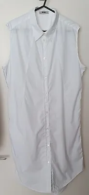 Acne Sleeveless Cotton Tunic Dress Size 38 • £39.99