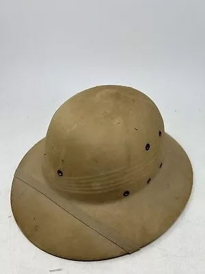 Vintage Pith Helmet Sunrigid Safari Hard Hat Salacot Topee Vietnam Era • $24.99