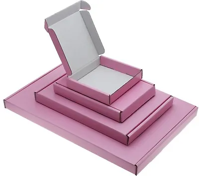 Satin Pink Mini C6 C5 C4 Matt Pip Boxes Large Letter Cardboard Shipping A6 A5 A4 • £237.59