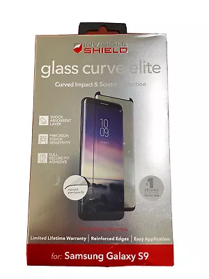$9.99 • Buy ZAGG Glass Curve Elite Samsung Galaxy S9 Tempered Screen Protector