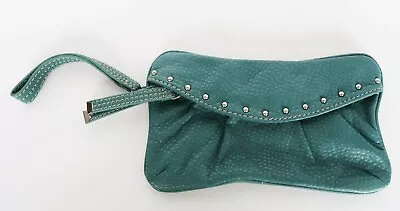 Red By Marc Ecko Blue Green Faux Leather Pebbled Texture Clutch Handbag • $19.99