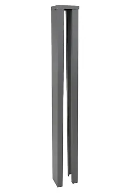 £54.99 • Buy Slotted Concrete Fence Post Extender Graphite Grey Free Delivery Up To 7 Feet