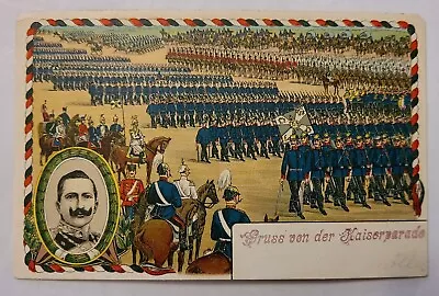 Antique Germany Picture Postcard Kaiser Wilhelm Parade • $8.75