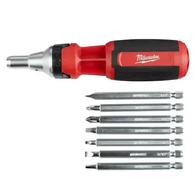 Milwaukee - 48-22-2322 - 9-in-1 Square Drive Ratcheting Multi-Bit Screwdriver • $24.95