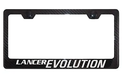 Carbon Fiber License Plate Frame For Mitsubishi Lancer Evolution • $24.99