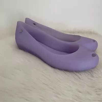 Melissa Purple Rubber Ballet Flats Size 9 Women’s Comfort Jellies • $36.50