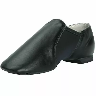 Jazz Shoe Slip On For Child And AdultSplit SoleBlack And Tan  • £5.82