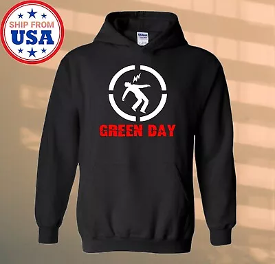 Green Day Band Black Hoodie Sweatshirt Size S-3XL • $38.99