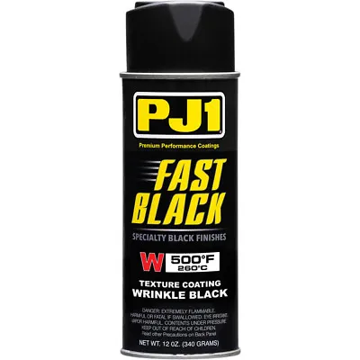 PJ1/VHT FAST BLACK Wrinkle Finish Paint 350F | 12 Oz | 16-WKL • $24.98