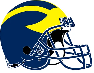 Michigan Wolverines Helmet - Die Cut Laminated Vinyl Sticker/Decal • $3.75