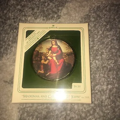 New In Box 1984 Hallmark Keepsake Ornament Madonna & Child & St John 1st Series • $7.96