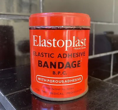 ELASTOPLAST BAND-AID First Aid Adhesive Dressings Vintage Collectable Tin • $11.90