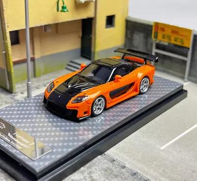 AU YM 1:64 JDM Veilside Funter 7 RX7 Racing Sport Model Diecast Resin Car Box BN • $109.99