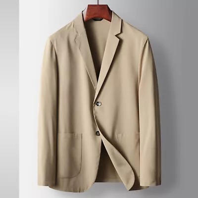 Men Casual Suit Business Jacket Loose Formal Korean Blazer Workwear Coats Office • $63.19