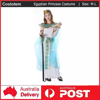 Girls Blue Cleopatra Costume Kids Egyptian Princess Dress Book Week Dress Up • $48.29