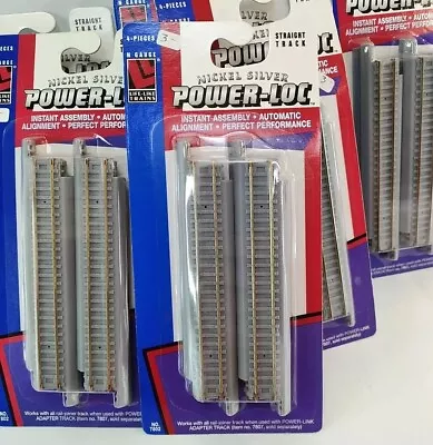 N Scale Nickel Silver Power-loc 5  Straight Track 4 Pieces  #7802 • $7.49