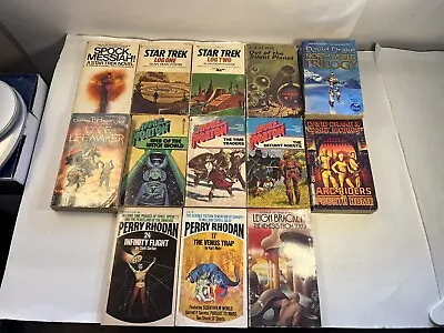 Vintage Scifi Fantasy Book Lot Of 13 Paperback: Perry Rhodan Andre Norton • $19.95