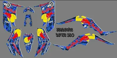 $145 • Buy Yamaha Raptor 350 2004-2014 Full Graphics Kit Sticker Decals