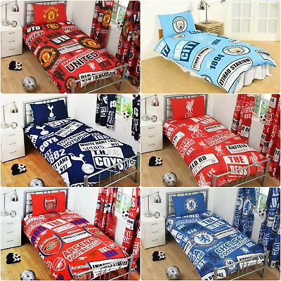 £24.95 • Buy Licensed Football Team Official Soccer Duvet Cover & Pillowcase Bedding Sets