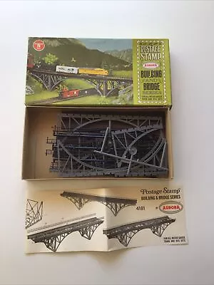 Vintage Aurora Postage Stamp N Scale Steel Arch Bridge Kit No 4181-200 NOS 4-2 • $9.99