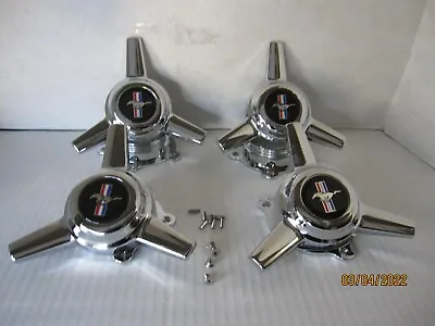 4 Caps American Racing Hopster  3 Bar Spinners  Knock Off Vnc 405 Wheels W/pony • $99.95