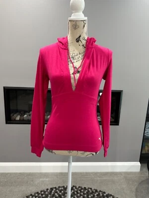 $20 • Buy Puma Pink Lightweight Hoodie Long Sleeve Tee Size S