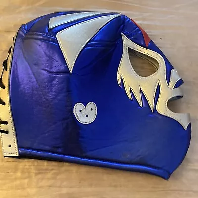 MASCARAS LUCHA LIBRE WRESTLING MASK (PRO-FIT) BLUE/GREY Used • $16