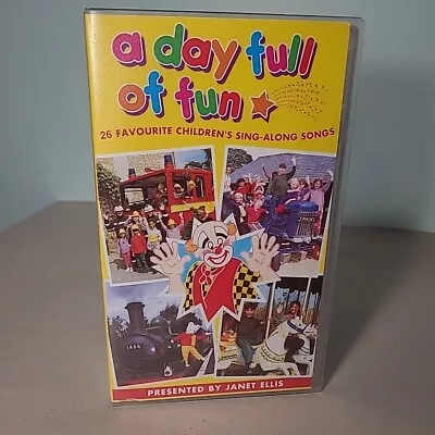 A Day Full Of Fun Presented By Janet Ellis -26 Favourite Children Songs VHS 1994 • £9.99