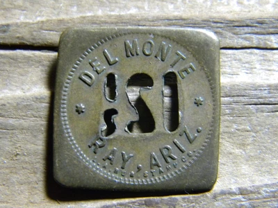 $15.99 • Buy RAY ARIZONA Token DEL MONTE (SALOON) 12 1/2c COPPER MINE GHOST TOWN PINAL CO. AZ