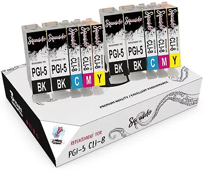 10 Ink For Canon PGI5 CLI8 IP5200 IP5200 IP5300 IP7600 IX4000 MP530 MP600 • £9.24