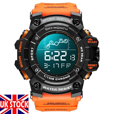 SMAEL Mens Watch SHOCK-PROOF Sport Watches LED Electronic Digital Wristwatch • £9.99