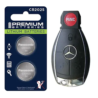 Mercedes Benz Keyfob Replacement Battery Panasonic CR2025 Lithium Coin (2 Pack) • $4.95