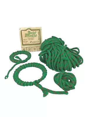 Vintage Puritan Mills Macrame’ Cord 6mm Braided 37 Yards Plus 2 Covered Rings • $12.99