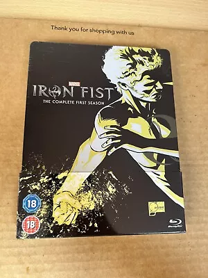 Marvel Iron Fist Season 1 UK Reg Free Blu Ray Steelbook Very Rare NEW & SEALED • £84.99