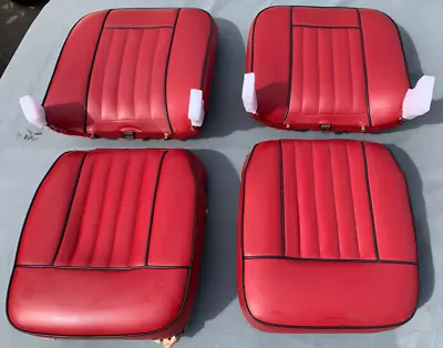 Seat Pair Red With Black Piping For MG MGB Roadster 1962 - 1968 MGC • $2289